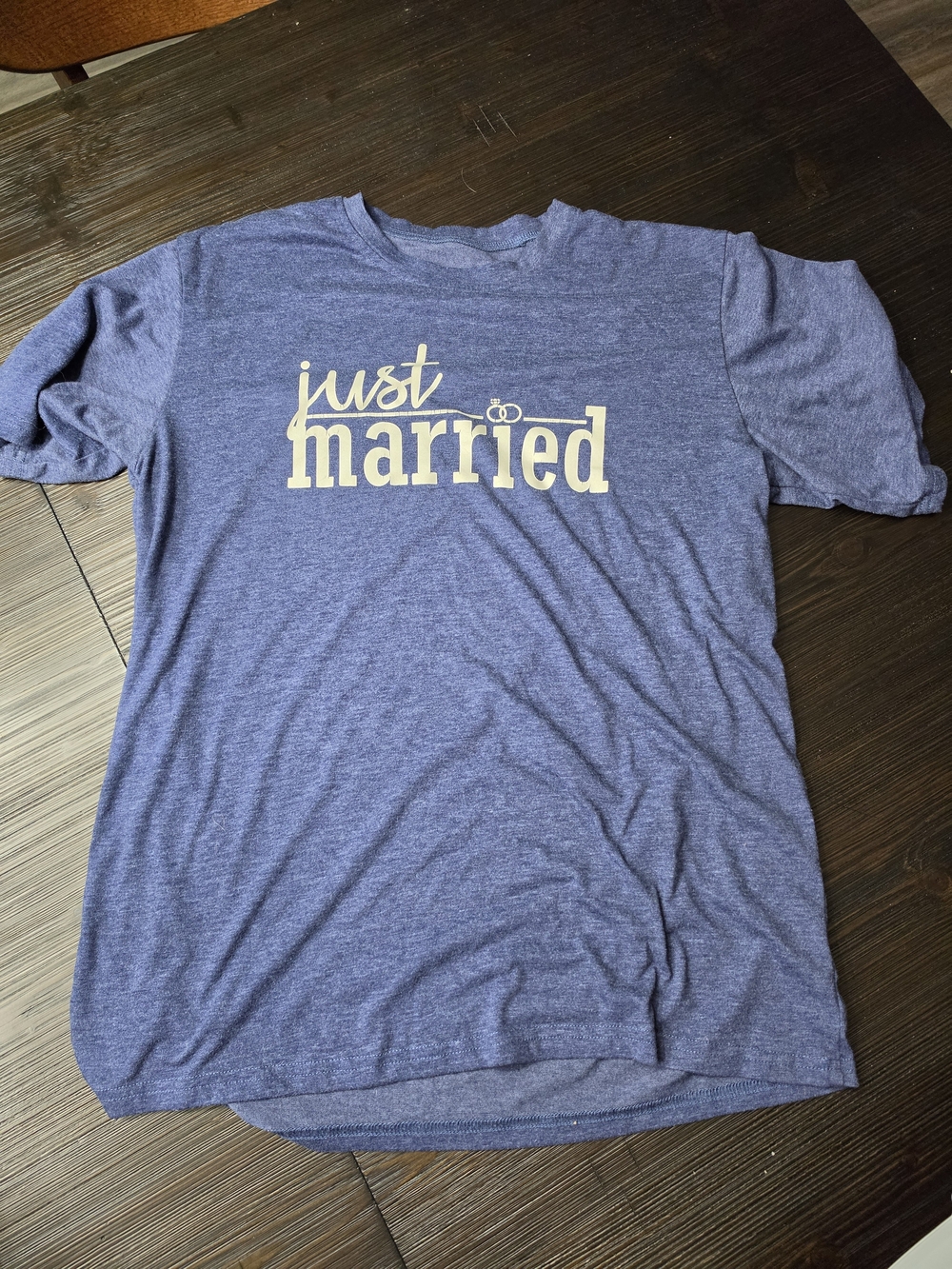 Just Married Graphic T‑Shirt - Blue